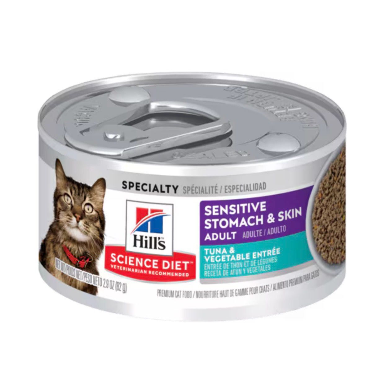 Hill&#39;s® Science Diet® Cat Sensitive Stomach &amp; Skin Tuna &amp; Vegetable Entrée 2.9 OZ