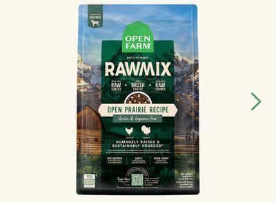 Open Farm Dog Open Prairie Grain-Free RawMix 3.5 LB