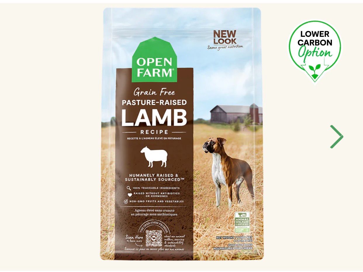 Open Farm Dog Pasture-Raised Lamb Recipe Grain-Free Adult 11 LB