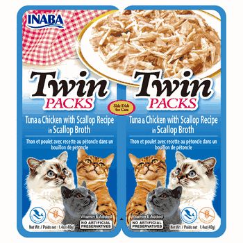Inaba Twin Packs Tuna And Chicken W/Scallop Recipe