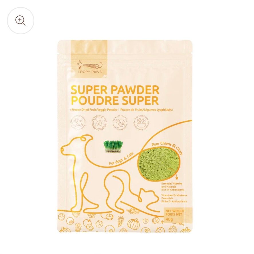 Loopy Paws Super Pawder Barley Grass 40g