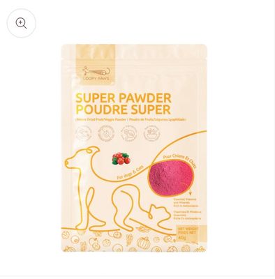 Loopy Paws Super Pawder Cranberry 40g
