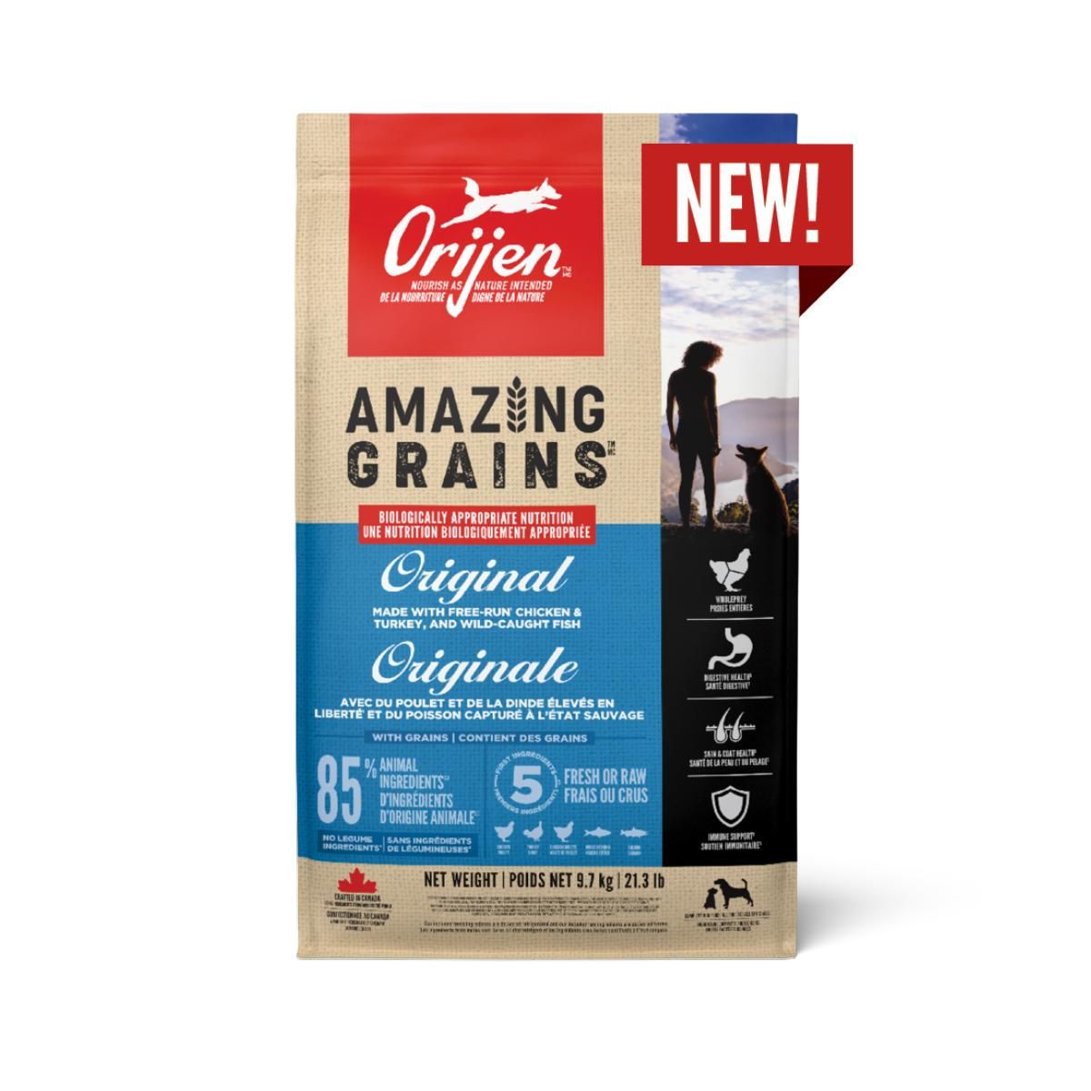 Orijen Dog Amazing Grains  Regional  9.7kg