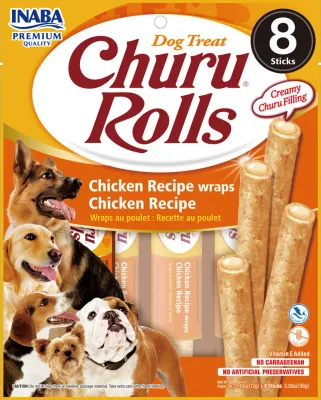 Inaba Dog Churu Rolls (Chicken) 8 Sticks