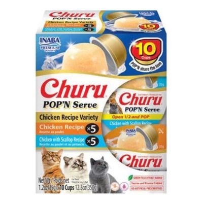 Inaba Cat Pop'N Serve (Chicken) 10pack