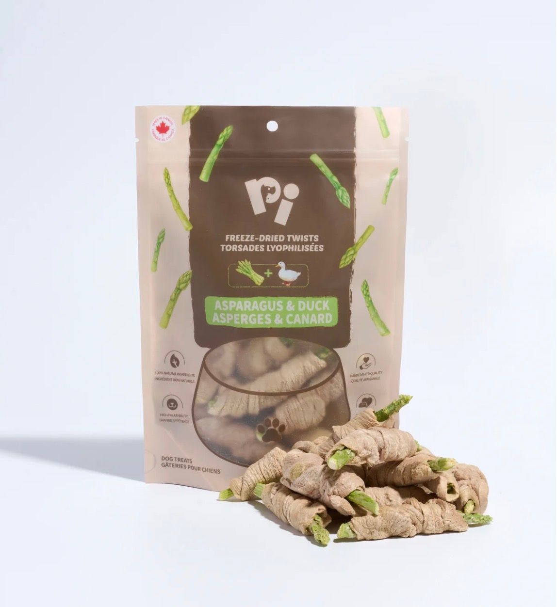 Pi Pet Food FD Asparagus&amp;Duck Twists 35g