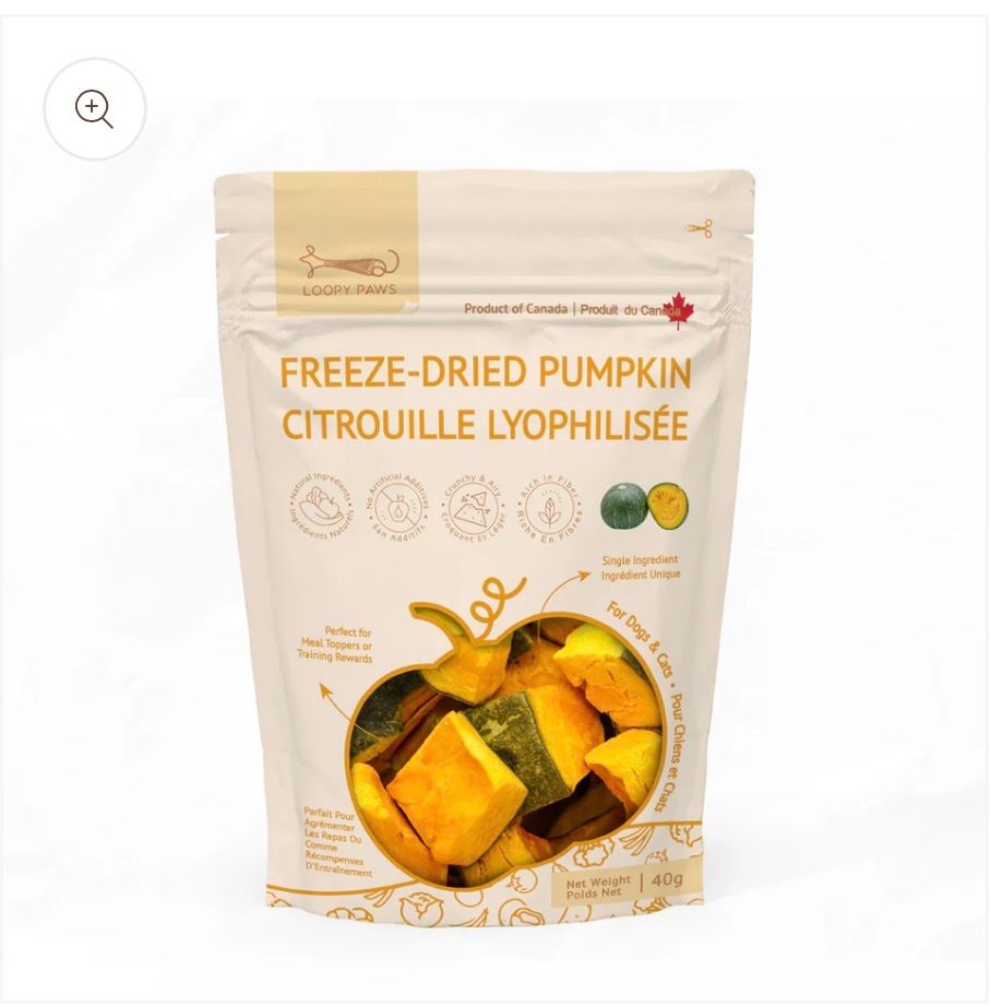 Loopy Paws Fruity Crunchy - Kabocha Pumpkin 40g
