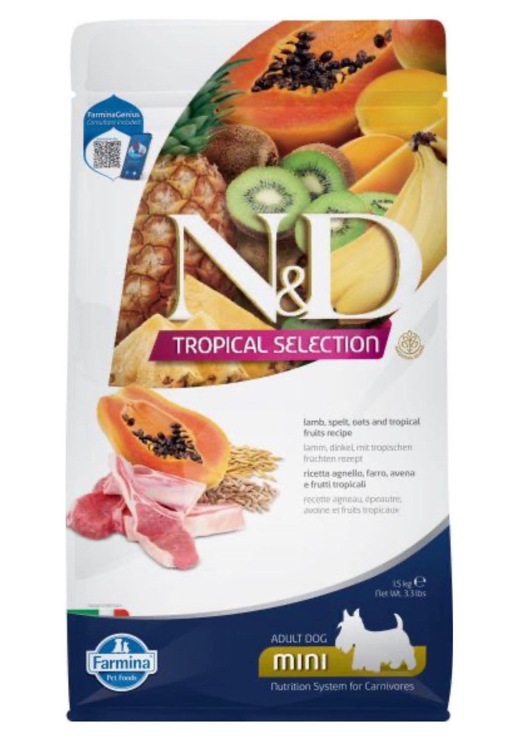 Farmina Tropical Selection Lamb Adlut Mini Dog 1.5kg