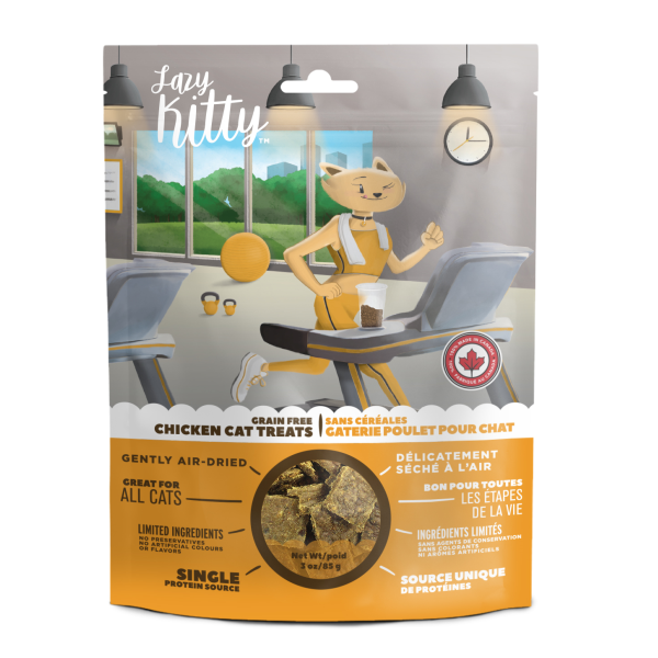 Lazy Kitty Cat Air Dried Treats Chicken 3oz
