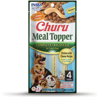 Inaba Dog Churu Meal Topper (Chicken W/Cheese)