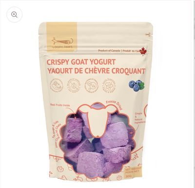 Loopy Paws Crispy Goat Yogurt Chunk-Blueberry 30g