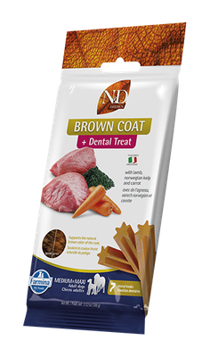 Farmina Brown Coat Lamb, Carrot &amp; Kelp Dental Treat Med/Max Dog 100g