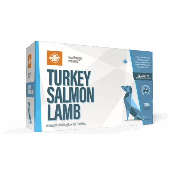 Big Country Raw Turkey Salmon Lamb 4lb