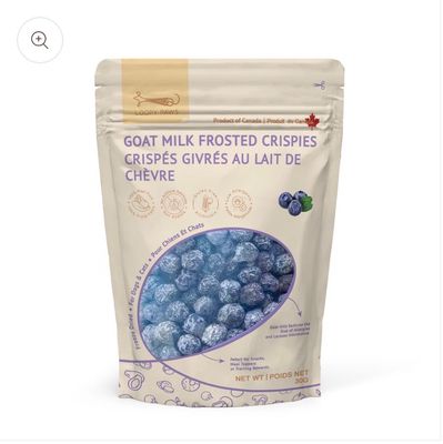 Loopy Paws Goat Milk Frosted Crispies-Blueberry 30g