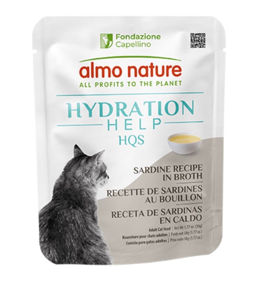 Almo Nature HQS  Hydration Help Sardine In Broth Adlut 50g
