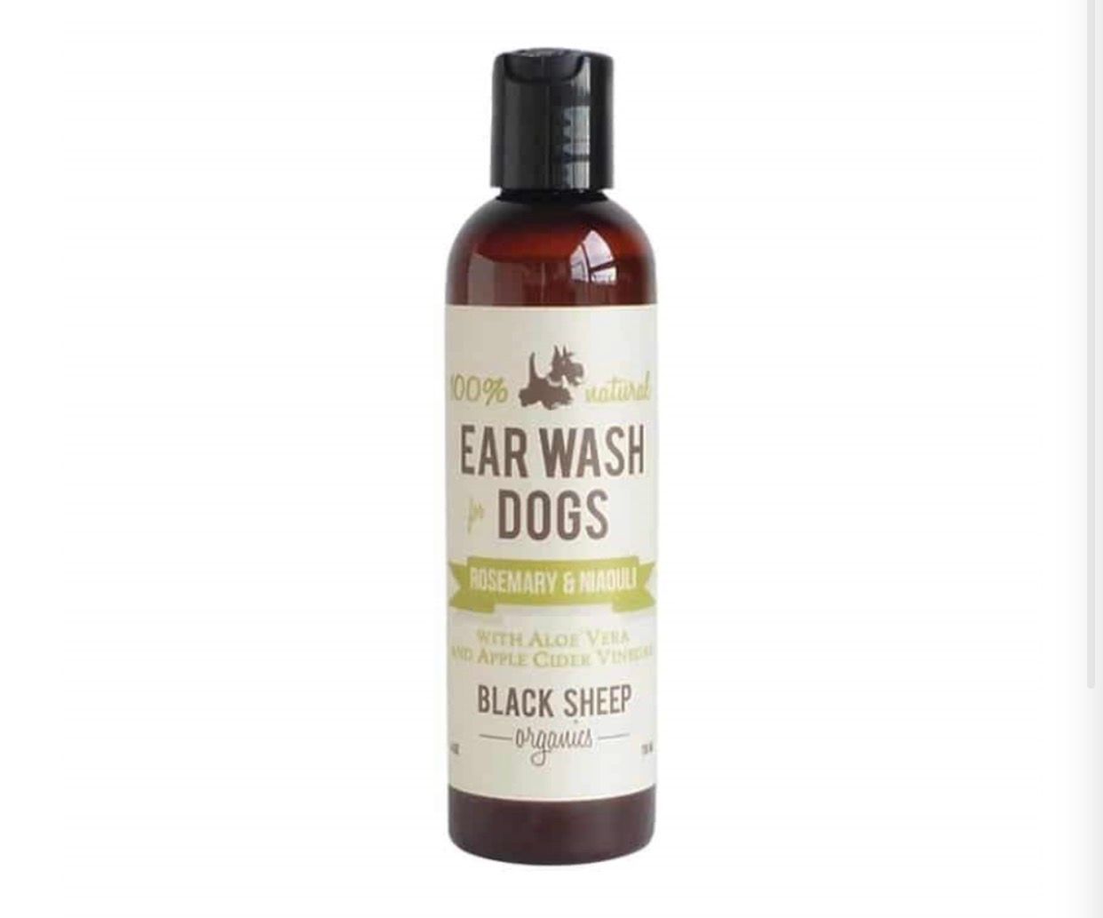 Black Sheep Rosemary &amp; Niaouli Organic Ear Wash W/Aloe Vera &amp; Apple Cider Vinegar For Dog(4oz)118ml