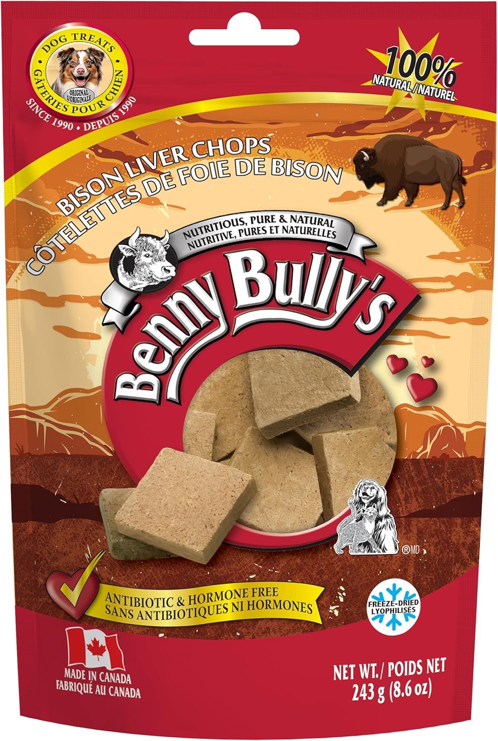 Benny Bully's Bison Liver Chops 243g