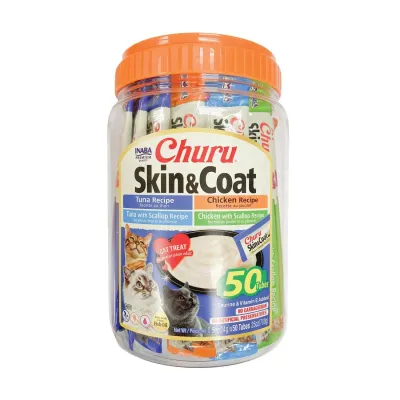 Inaba Cat Churu Purees 50 Pack (Skin &amp; Coat)