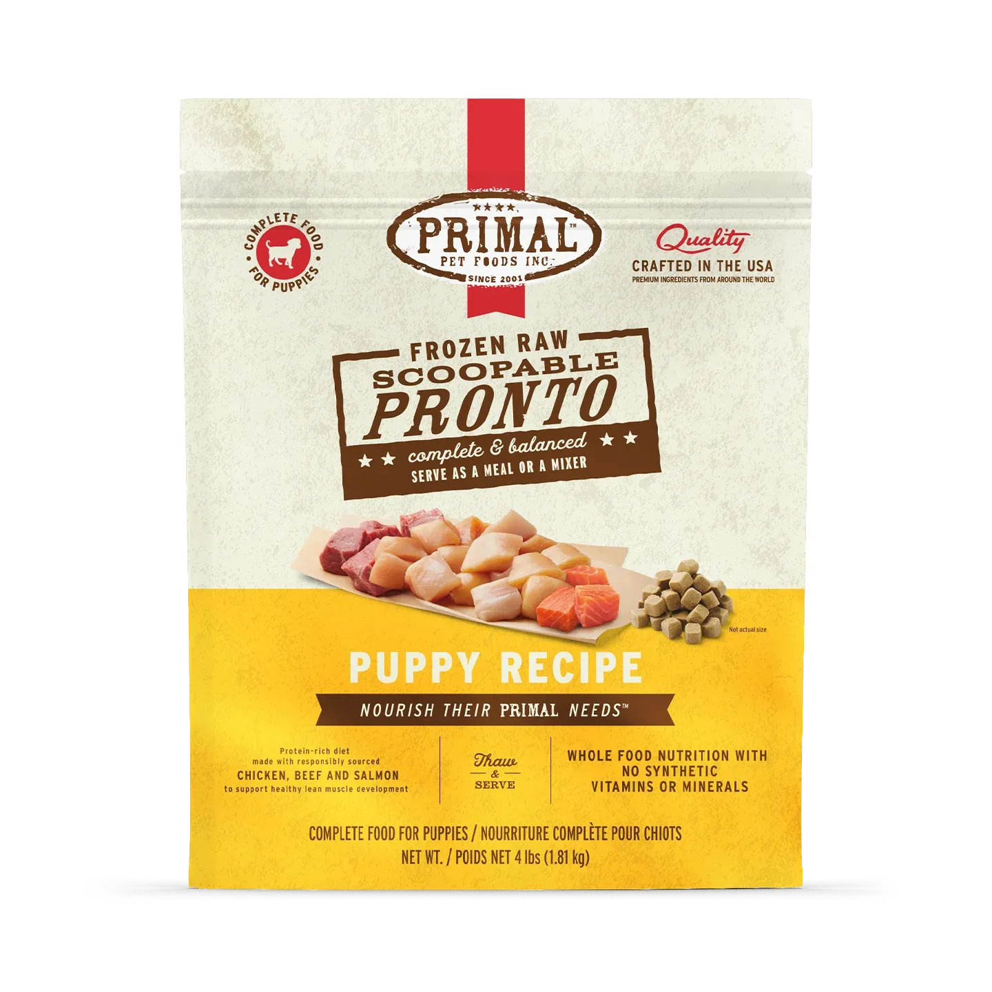 Primal Frozen Pronto Puppy Formula Dog 4lb