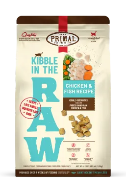 Primal Kibble In The Raw Chicken &amp; Fish Recipe Cat 1.5lb