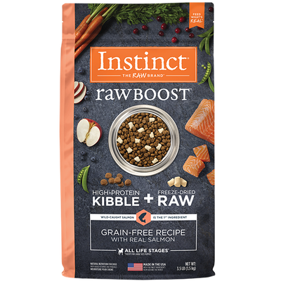 Instinct Raw Boost GF W/Real Salmon Dog 3.5lb