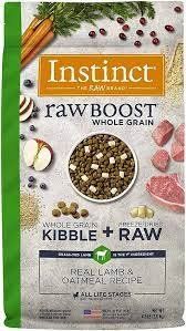 Instinct Raw Boost Whole Grain Real Lamb &amp; Oatmeal Dog 4.5lb