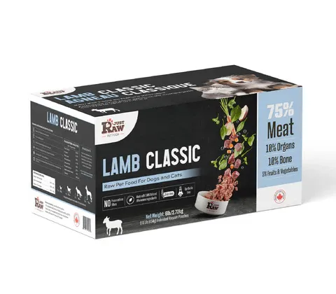 Just Raw Lamb Classic Raw Food For Dogs &amp; Cats 6lb(2.72kg)