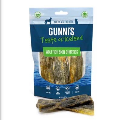Gunni's Taste Of Iceland Wolffish Skin Shorties 2.5oz Bag