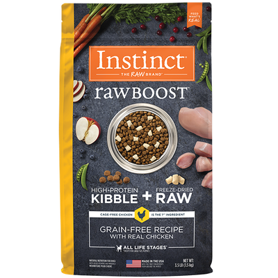 Instinct Raw Boost GF W/Real Chicken Gut Health Dog 3.5lb