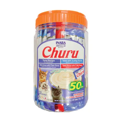 Inaba Churu Cat Tuna Seafood Varieties 50tubes
