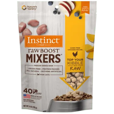 Instinct Raw Boost Mixers GF Cage Free Chicken Topper Cat 6oz