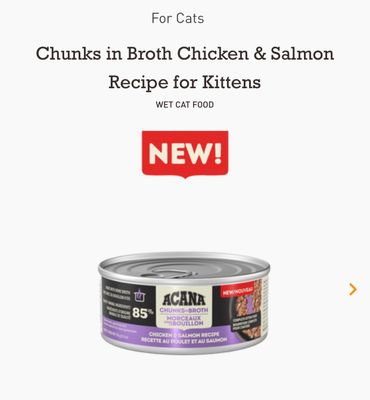 Acana Cat Chicken &amp; Salmon Chunks Kitten 5.5oz