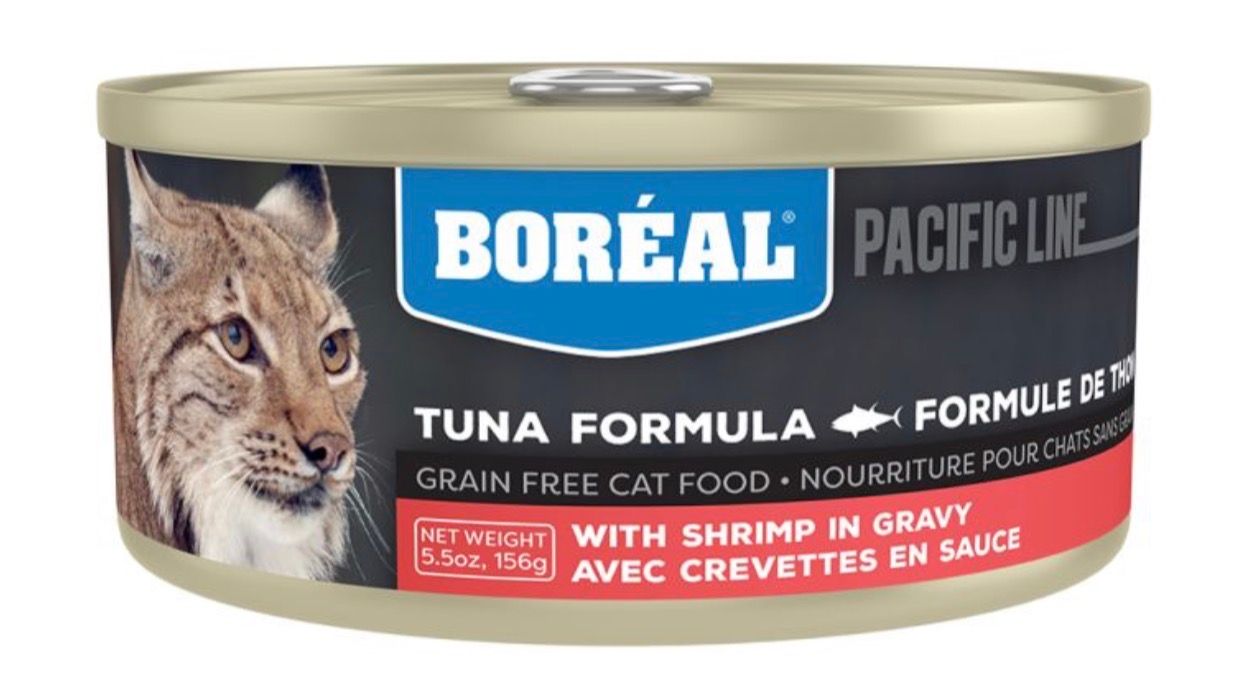 Boreal Tuna Red Meat in Gravy W/Shrimp GF Cat Food 156g(5.5oz)