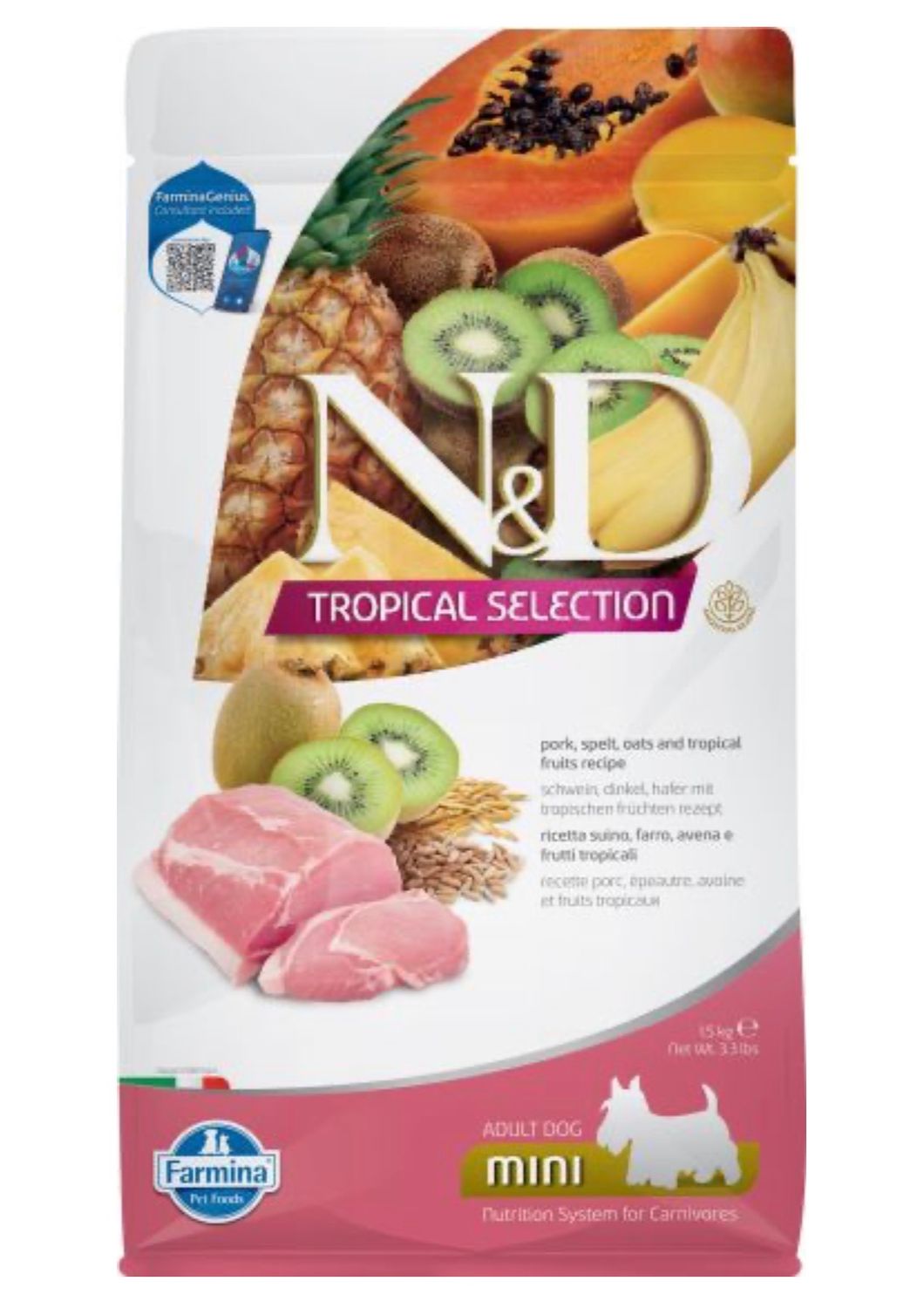 Farmina Tropical Selection Pork Adult Mini Dog 3.3lb(1.5kg)