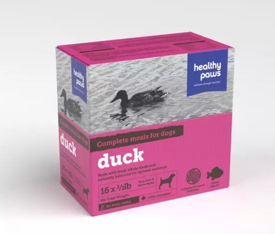 Healthy Paws Dog Complete Duck 16×1/2lb