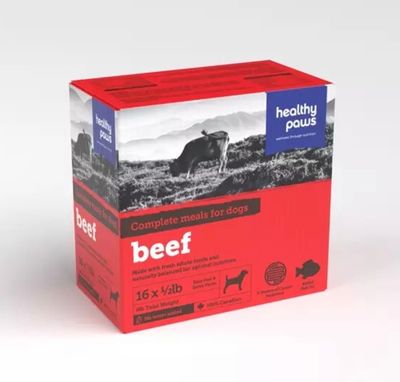 Healthy Paws Dog Complete Beef 16×1/2lb