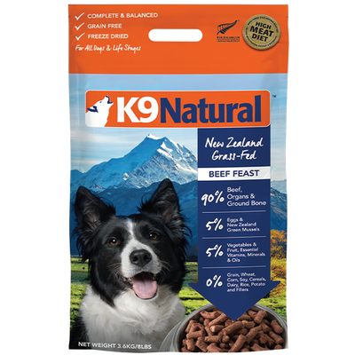 K9 Natural Dog FD Beef Feast 500g(17.6oz)