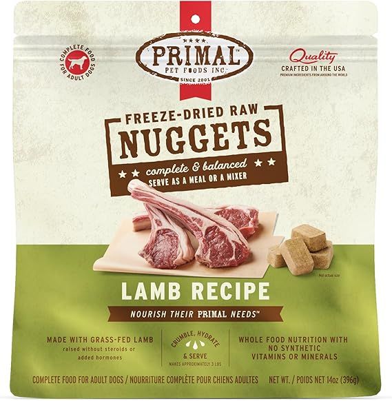 Primal Dog FD Nuggets Lamb 14OZ