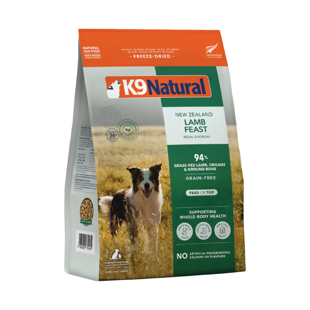 K9 Natural Dog FD Lamb Feast 500g(17.6oz)