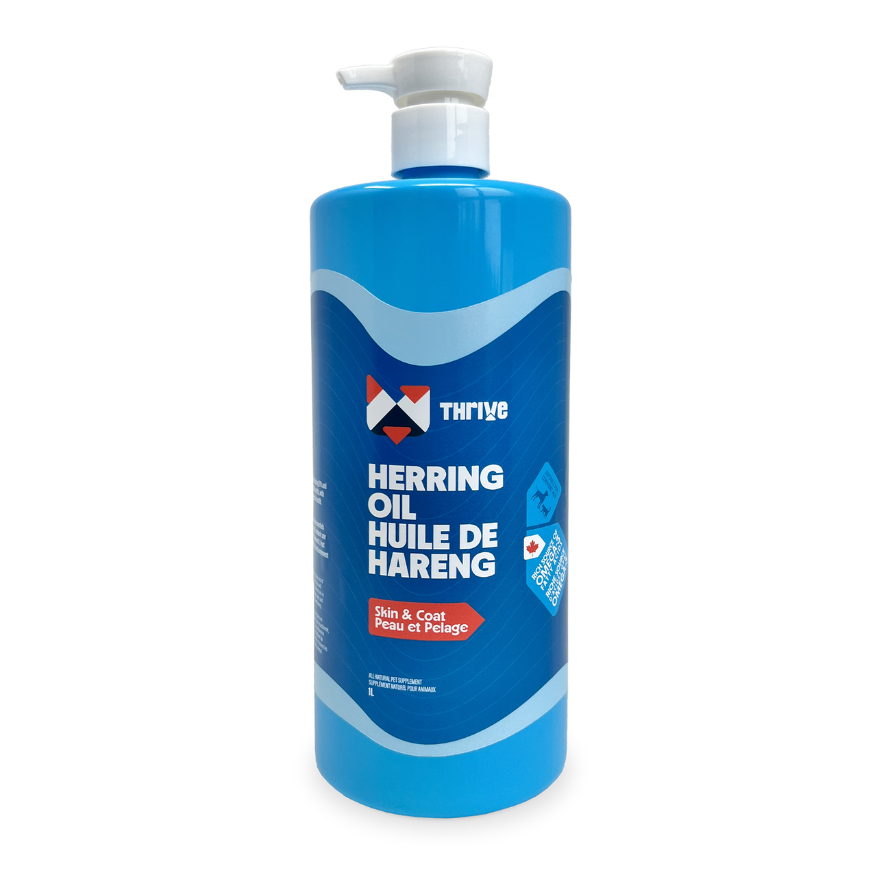 BCR Thrive Herring Oil (Skin &amp; Coat) For Dog &amp; Cat 1000ml