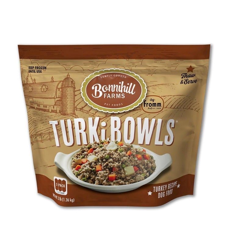 Fromm Bonnihill Farms TurkiBowls Turkey Frozen Dog Food 3x1lb Pouch