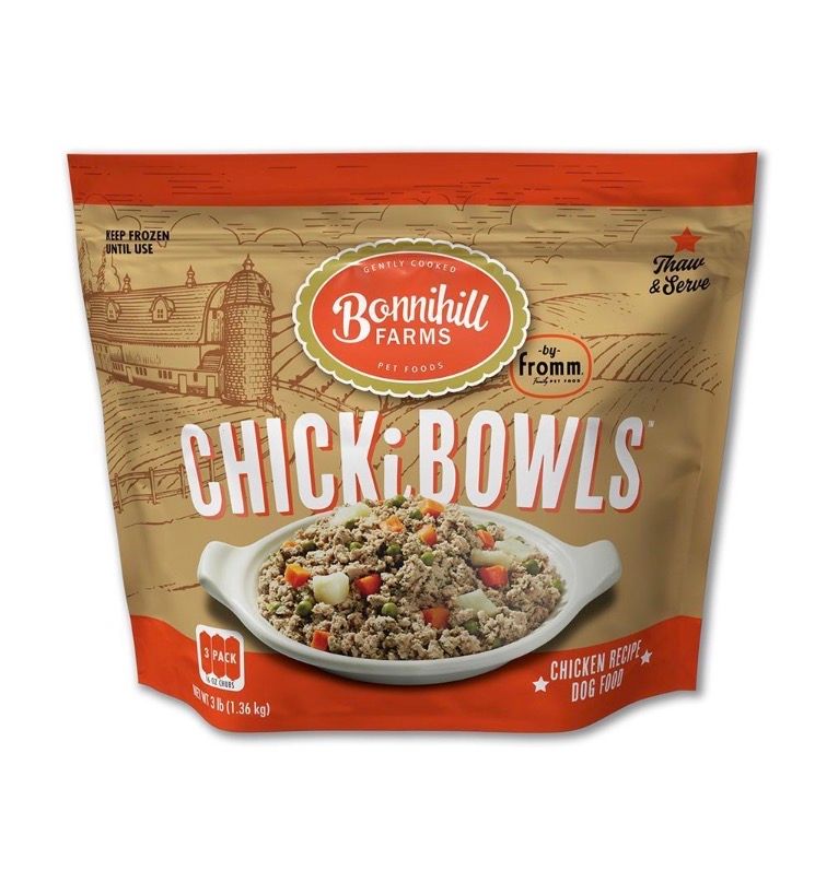 Fromm Bonnihill Farms ChickiBowls Chicken Frozen Dog Food 3x1lb Pouch