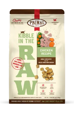 Primal Kibble In The Raw Chicken Recipe Cat 4lb
