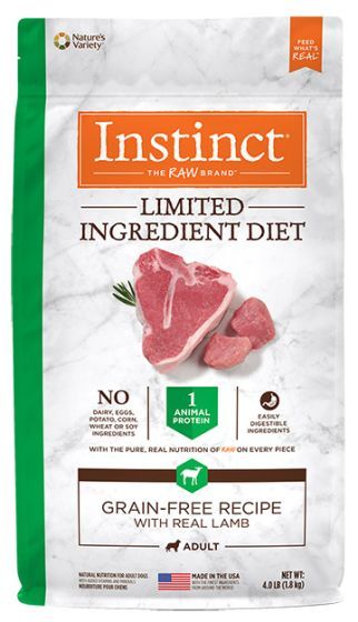 Instinct Limited Ingredient Diet GF W/Real Lamb Dog 4lb