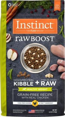Instinct Raw Boost GF W/Real Chicken Healthy Weight Dog 4lb