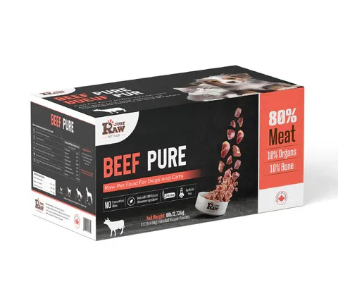 Just Raw Beef Pure Raw Food For Dogs &amp; Cats 6lb(2.72kg)