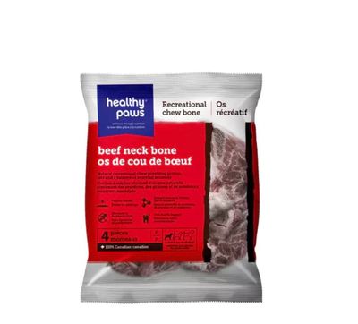 Healthy Paws Recreational Beef Neck Bones Small 4 pcs