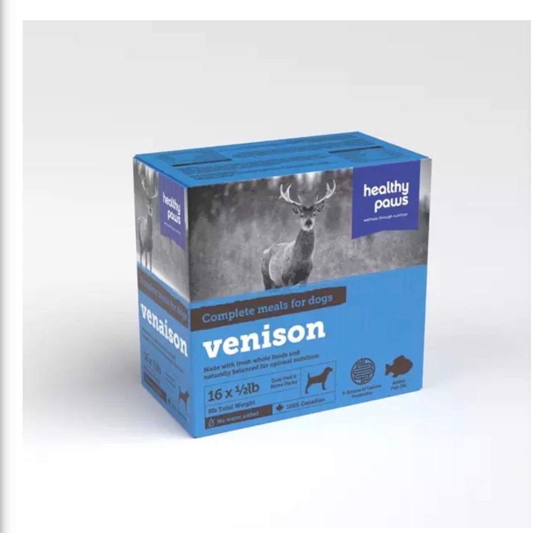 Health Paws Canine Complete Dinner Venison 16x1/2lb