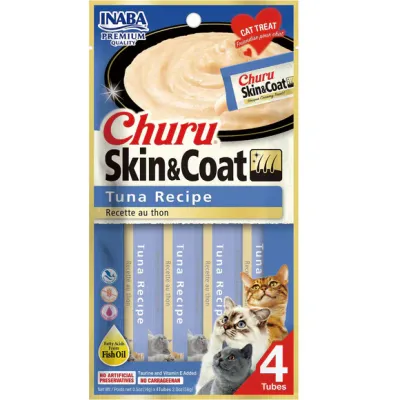 Inaba Cat Churu Skin &amp; Coat Tuna Recipe 2oz