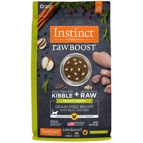 Instinct Raw Boost GF W/Real Chicken Healthy Weight Cat 10lb